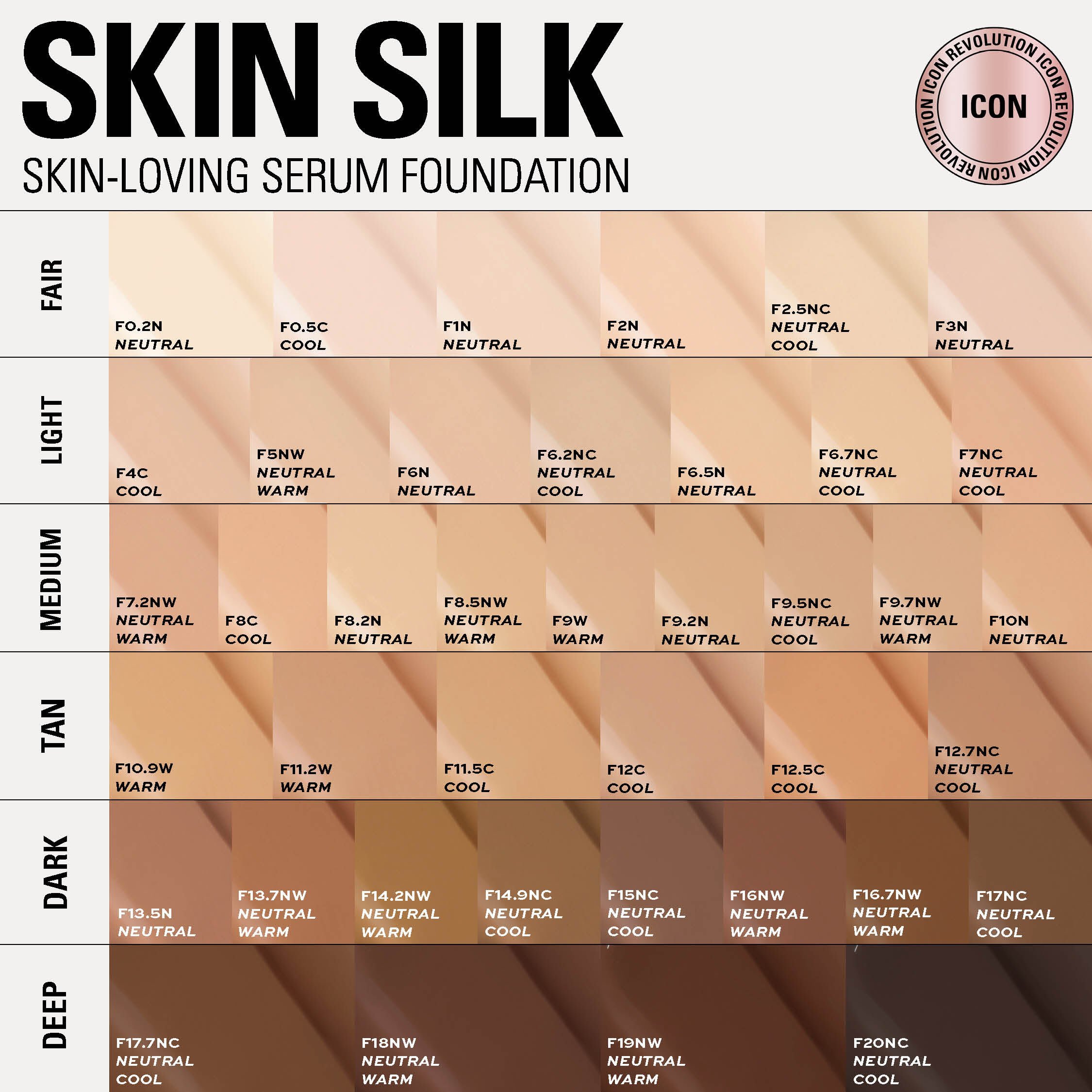 Revolution Skin Silk Radiant Satin Serum Foundation